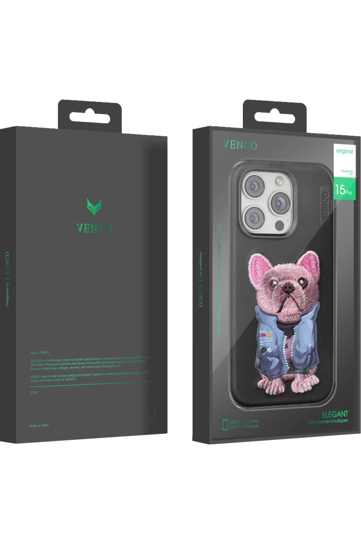 Venco iPhone 11 Cute Desenli Kapak - Siyah