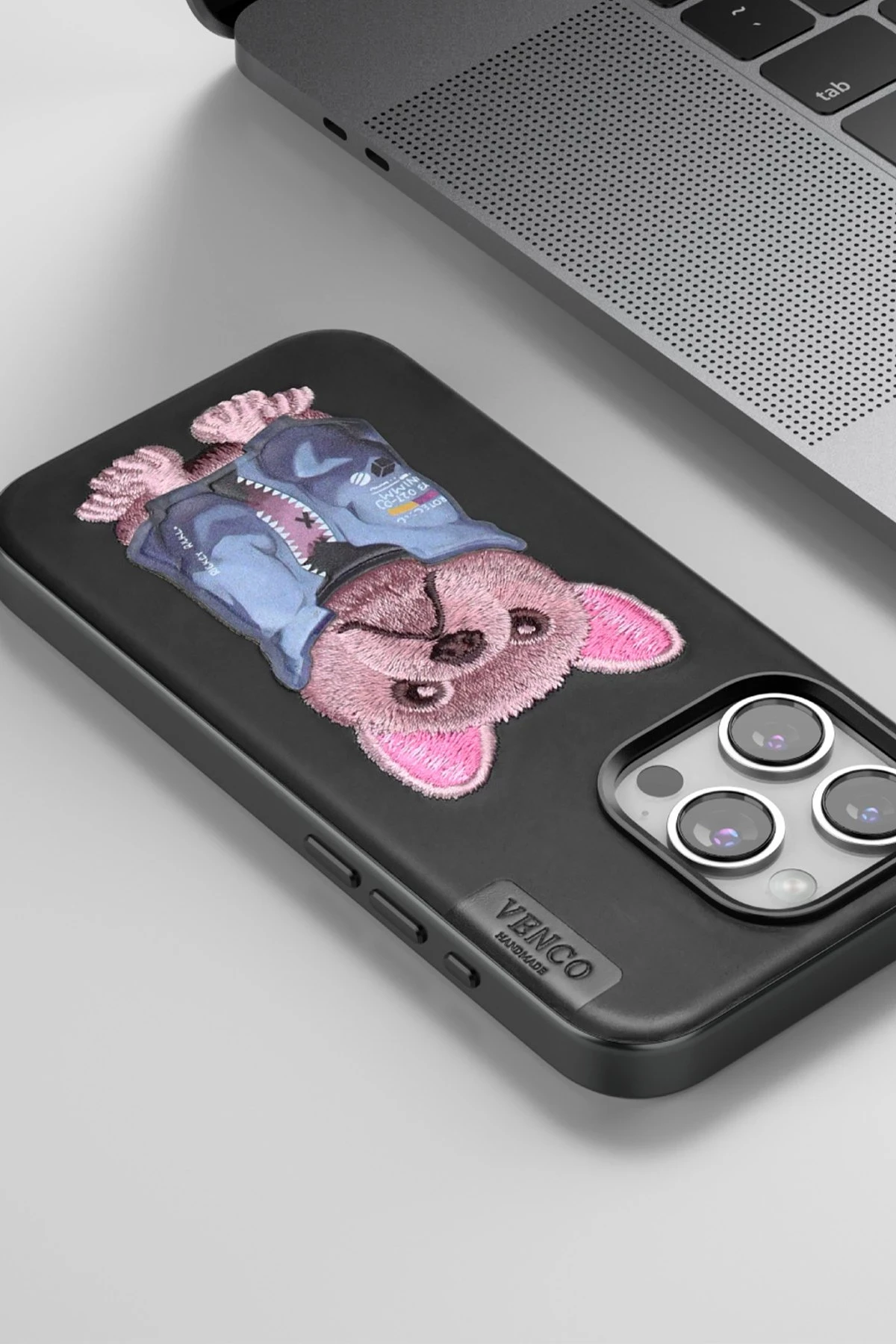 Venco iPhone 14 Pro Max Cute Desenli Kapak - Siyah