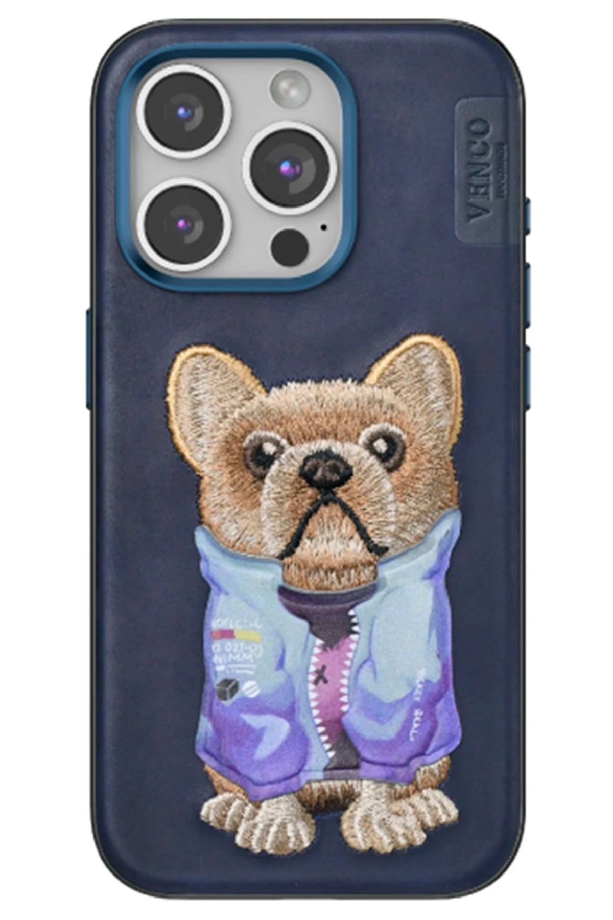 Venco iPhone 15 Pro Max Cute Desenli Kapak - Lacivert