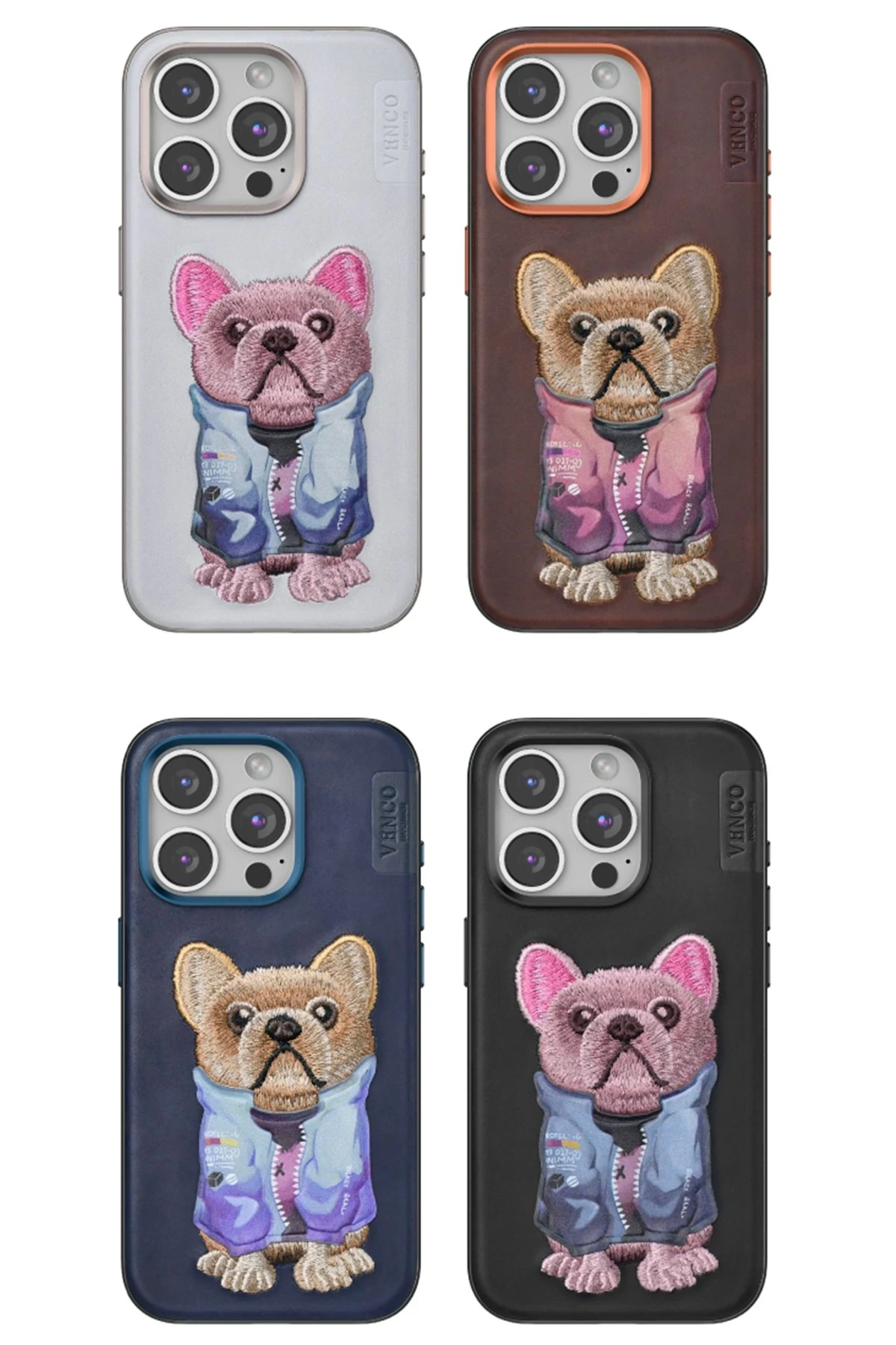 Venco iPhone 15 Pro Max Cute Desenli Kapak - Lacivert