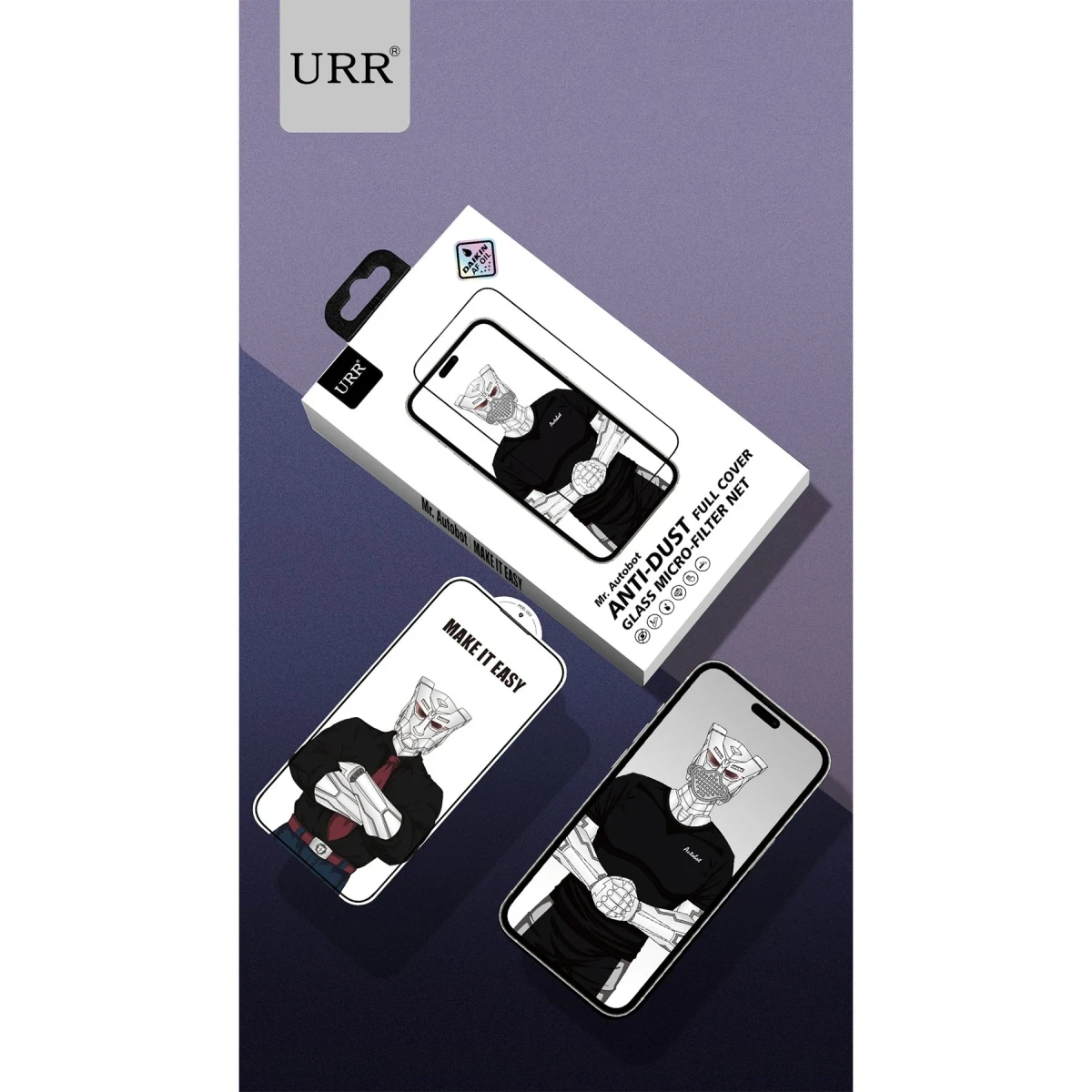 URR Apple iPhone 14 Pro Max Lazer Antidust Cam Ekran Koruyucu - Siyah