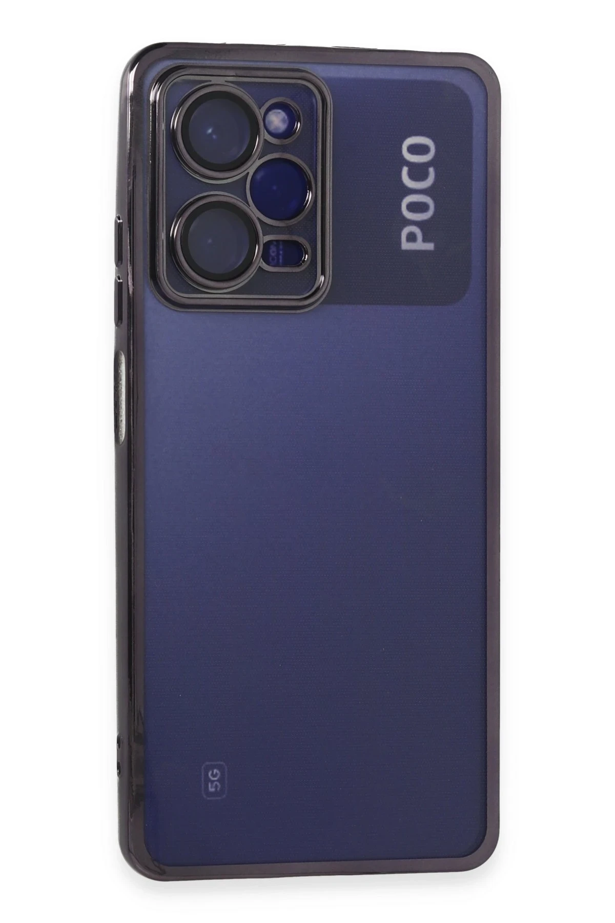 Newface Xiaomi Poco X5 Pro 5G Kılıf Razer Lensli Silikon - Mor