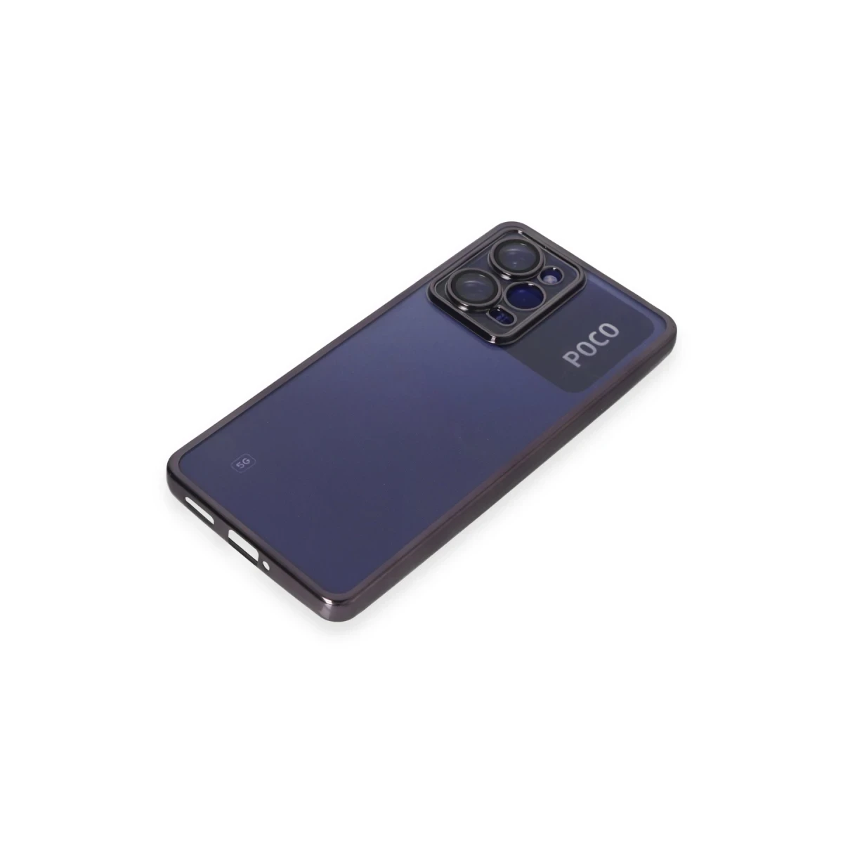 Xiaomi Poco X5 Pro 5G Kılıf Razer Lensli Silikon - Mor