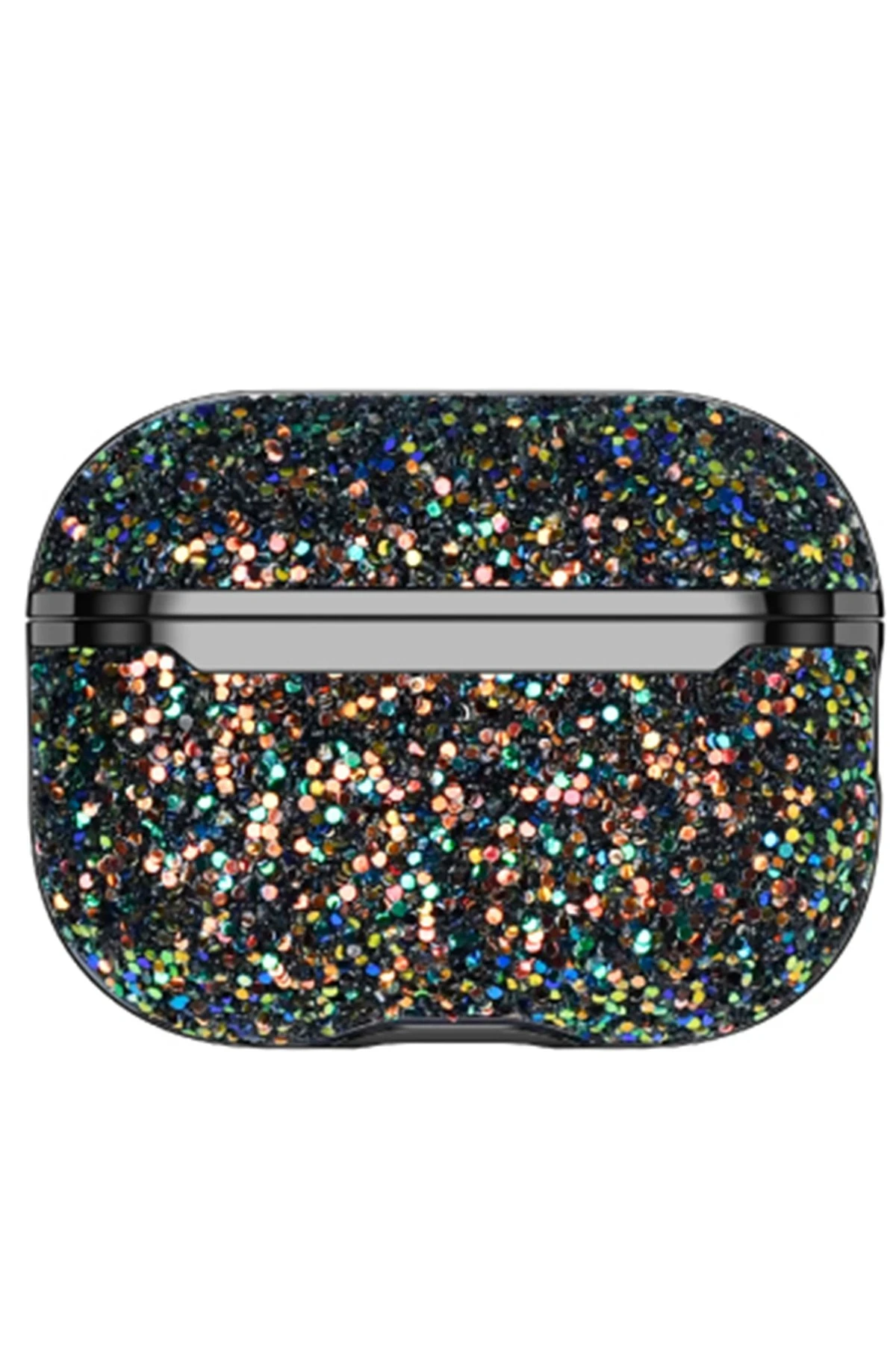Onegif Airpods Pro 2 (2.nesil) Bright Simli Airpods Kapak - Siyah
