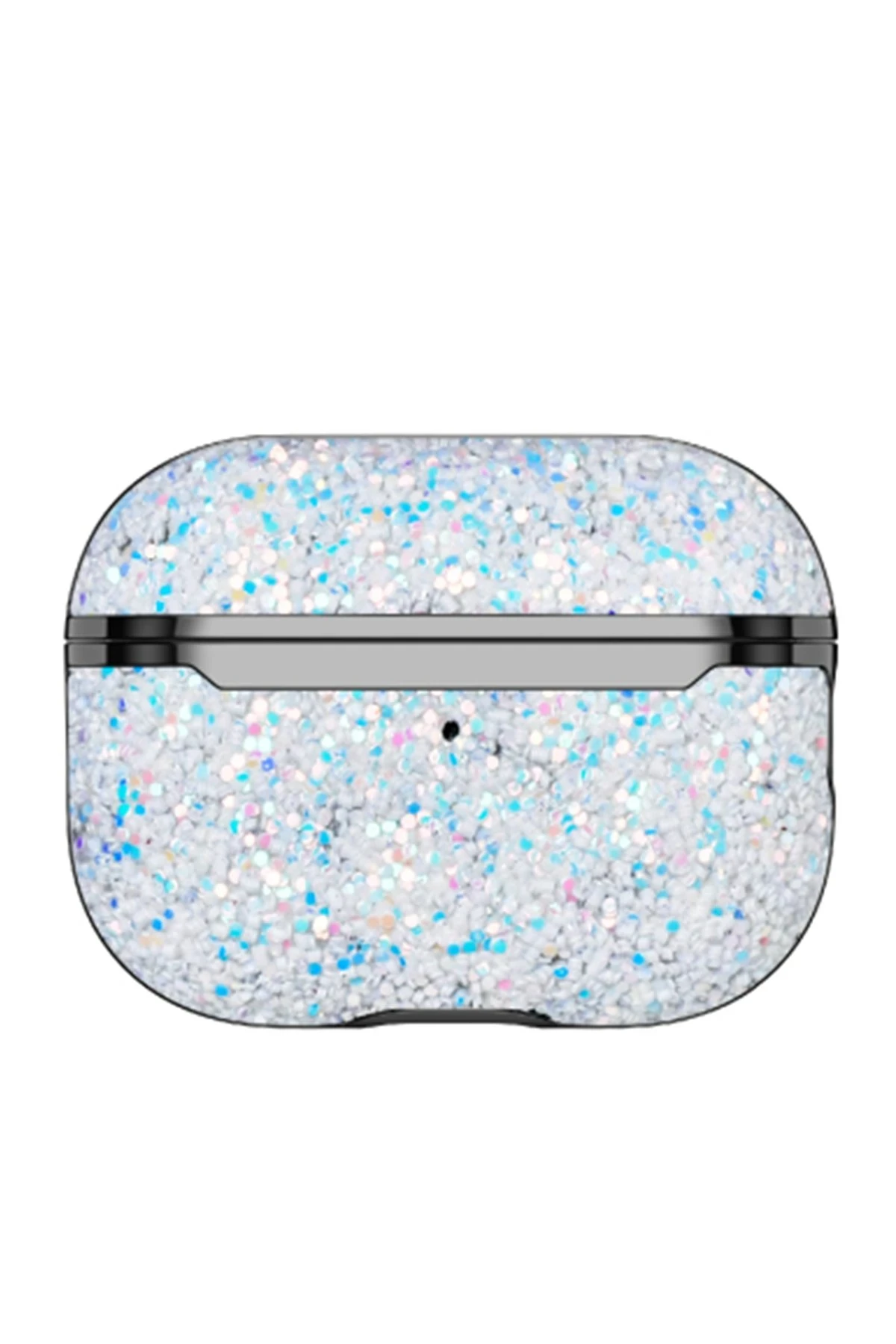 Onegif Airpods Pro 2 (2.nesil) Bright Simli Airpods Kapak - Gümüş