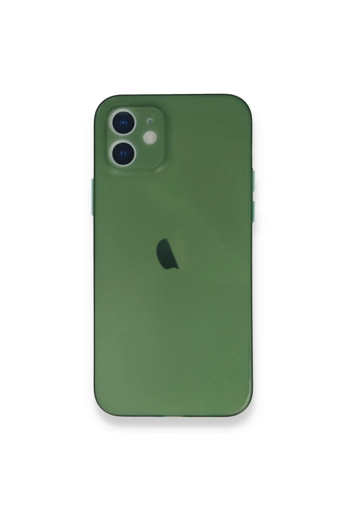 Newface iPhone 12 Mini Kılıf PP Ultra İnce Kapak - Yeşil