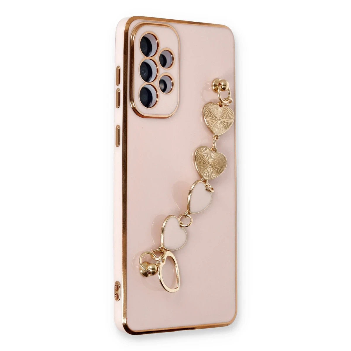 Newface Samsung Galaxy A33 5G Kılıf Esila Silikon - Pudra