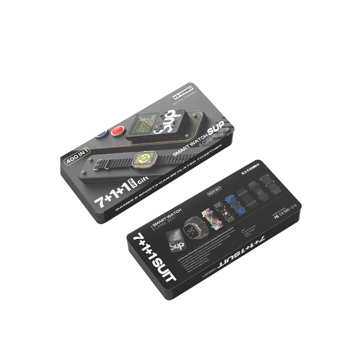 Karler Bass K3 Kombo 7 Adet Kordon ve Ekstra Atari Hediyeli Akıllı Saat - Siyah — görsel 4