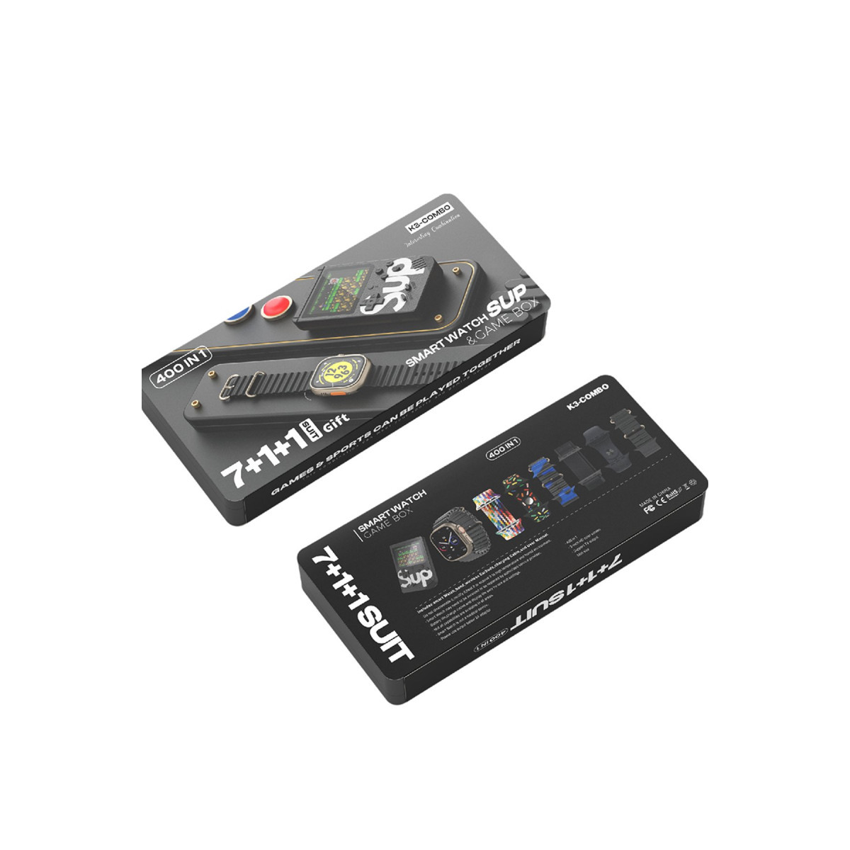 Karler Bass K3 Kombo 7 Adet Kordon ve Ekstra Atari Hediyeli Akıllı Saat - Siyah — görsel 6
