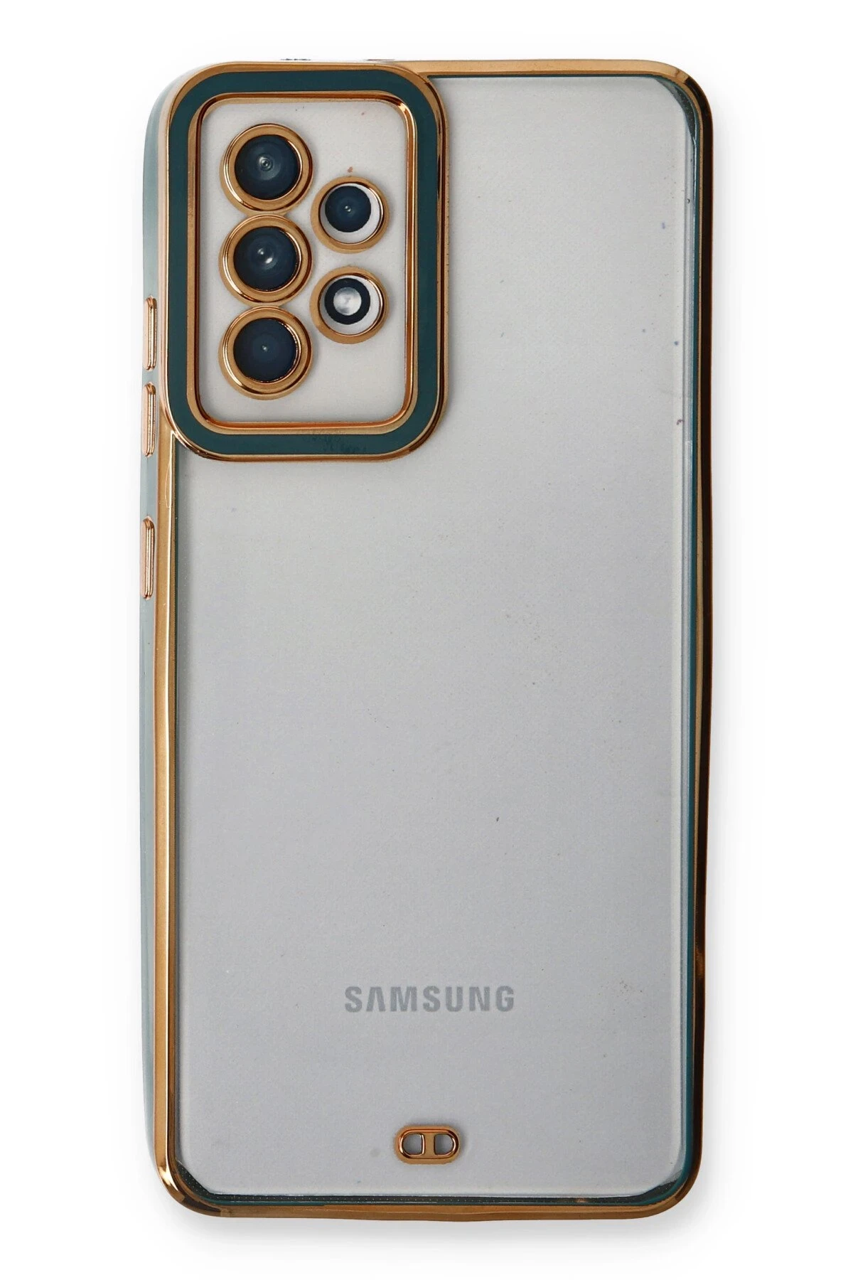 Newface Samsung Galaxy A33 5G Kılıf Liva Lens Silikon - Yeşil