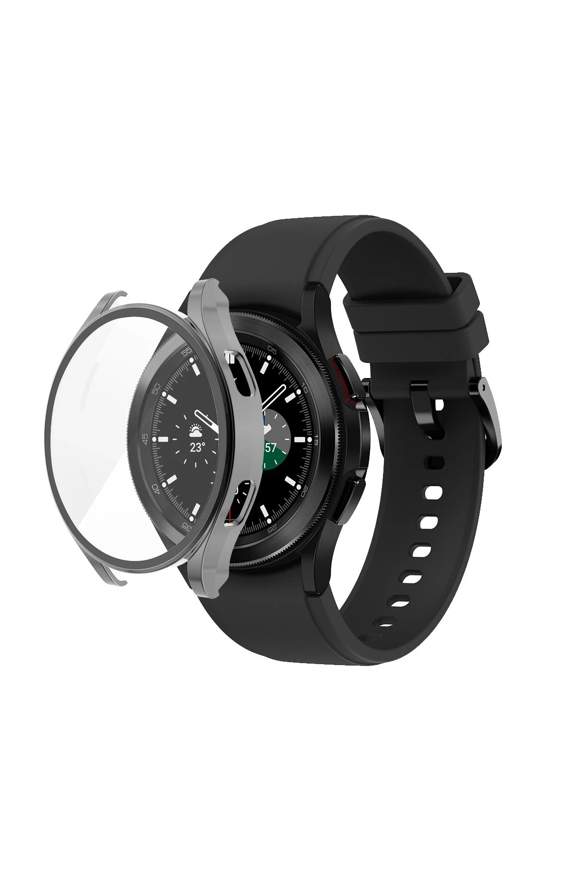 Newface Watch 5 40mm Wall Camlı Kasa Ekran Koruyucu - Uzay Grisi