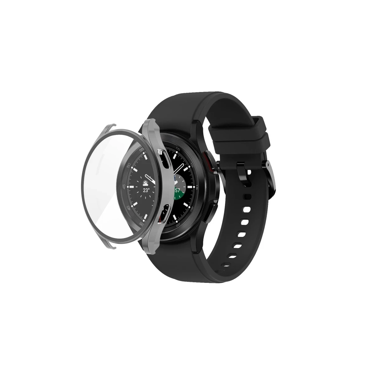 Watch 5 40mm Wall Camlı Kasa Ekran Koruyucu - Uzay Grisi