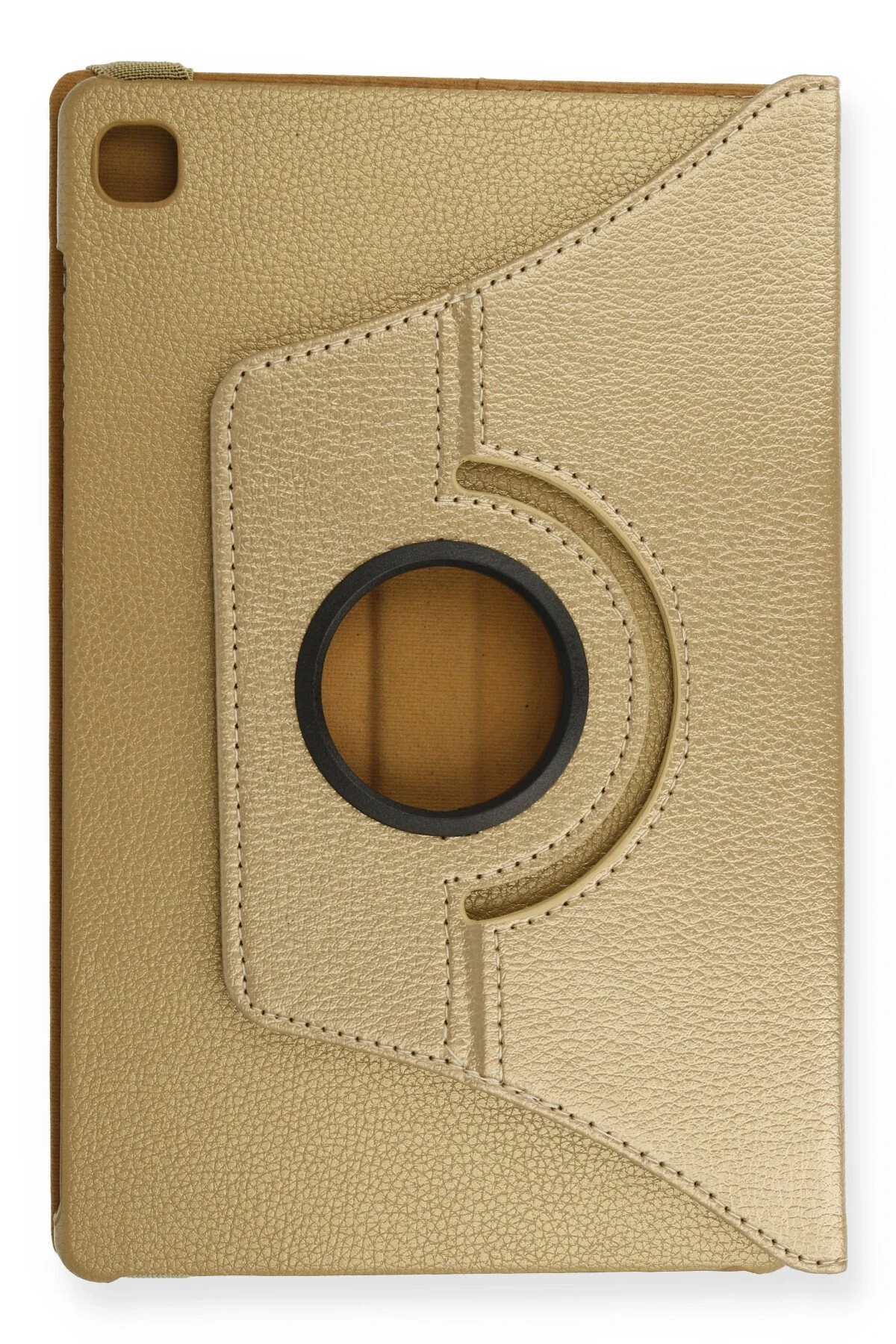 Newface Samsung Galaxy T500 Tab A7 10.4 Kılıf 360 Tablet Deri Kılıf - Gold