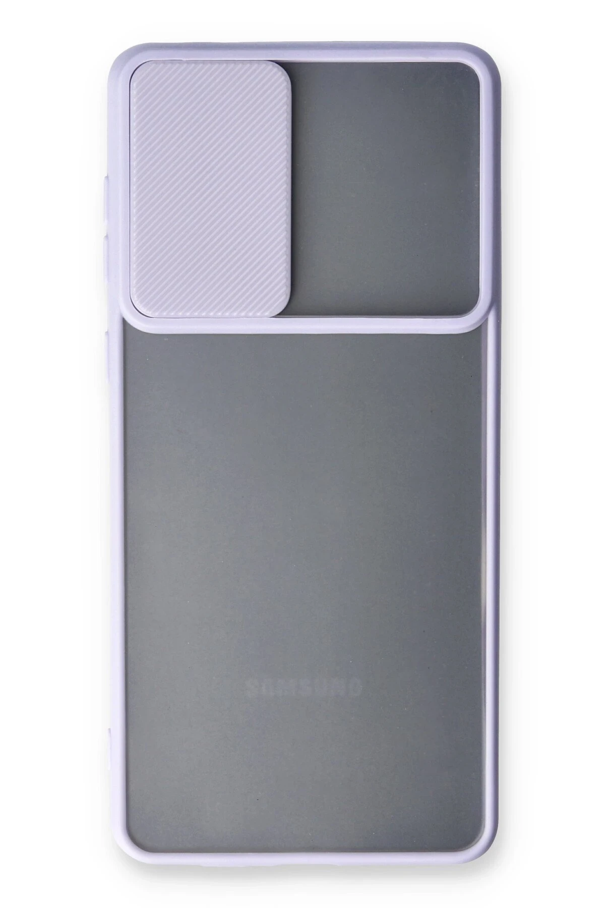 Newface Samsung Galaxy A33 5G Kılıf Palm Buzlu Kamera Sürgülü Silikon - Lila