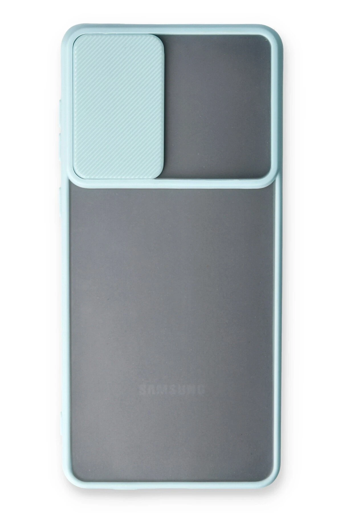 Newface Samsung Galaxy A53 5G Kılıf Palm Buzlu Kamera Sürgülü Silikon - Turkuaz
