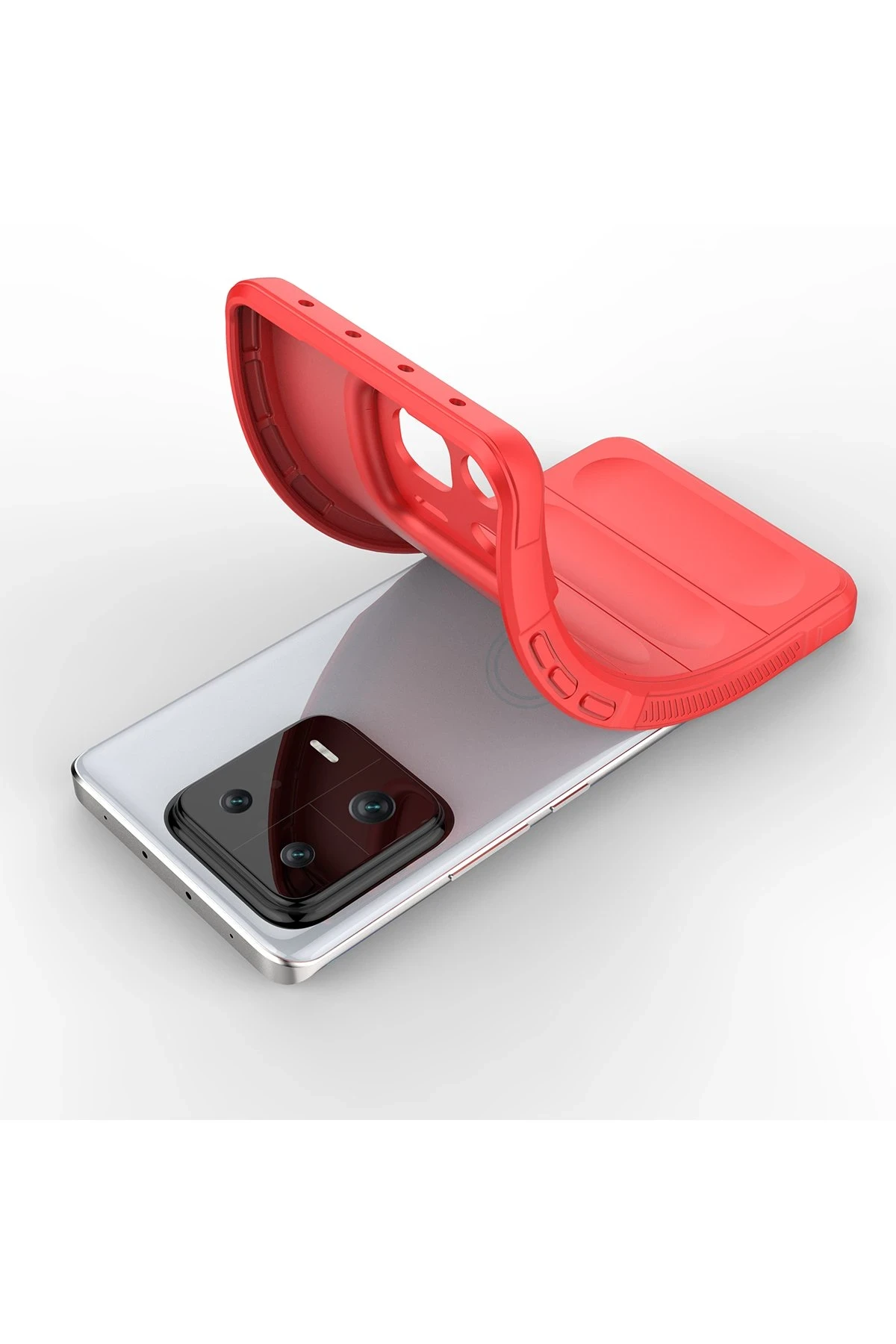 Newface Xiaomi Mi 13 Kılıf Optimum Silikon - Kırmızı