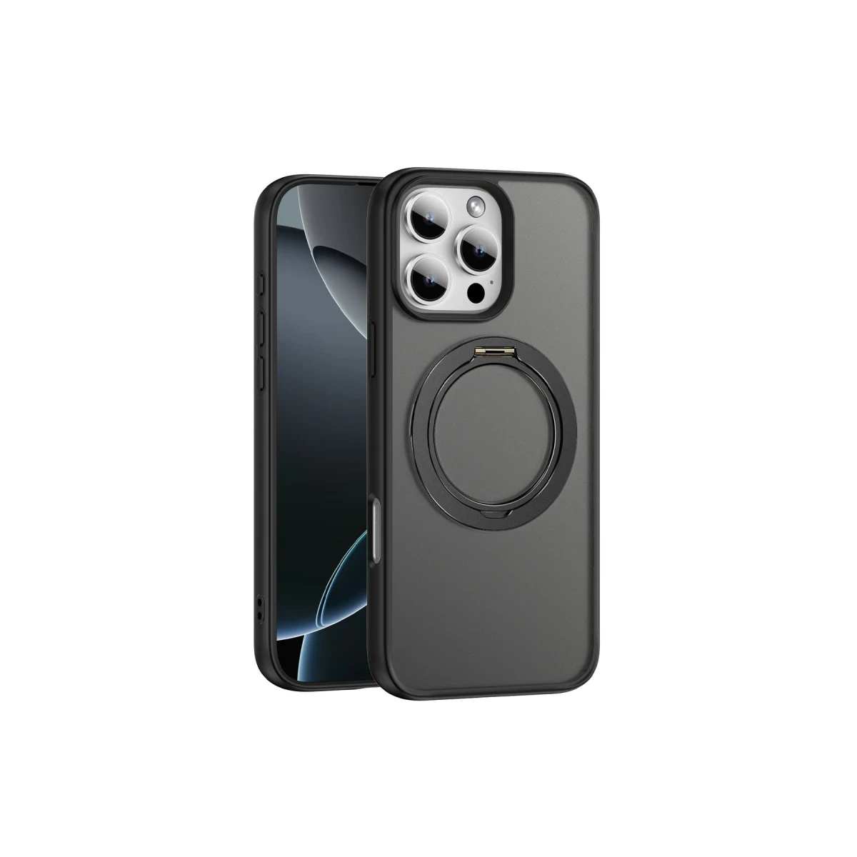 Yesido Apple iPhone 16 Pro PC15 Razor Magsafe Standlı Kapak - Siyah