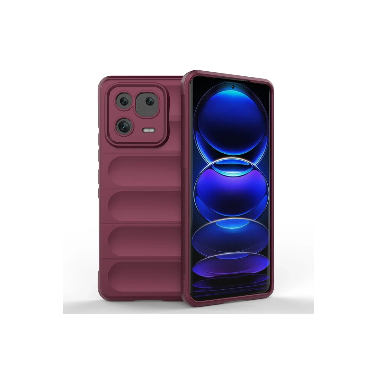 Newface Xiaomi Mi 13 Kılıf Optimum Silikon - Bordo