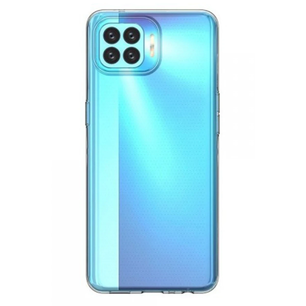 Newface Oppo A73 Kılıf Lüx Şeffaf Silikon - Şeffaf
