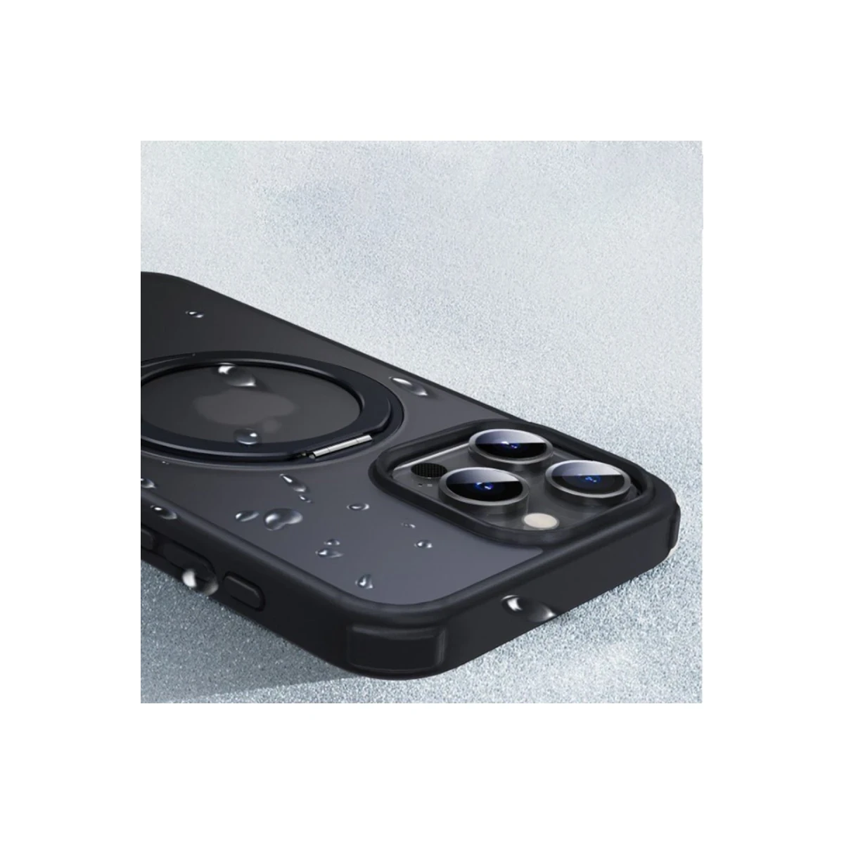 Yesido Apple iPhone 16 Pro Max PC15 Razor Magsafe Standlı Kapak - Siyah
