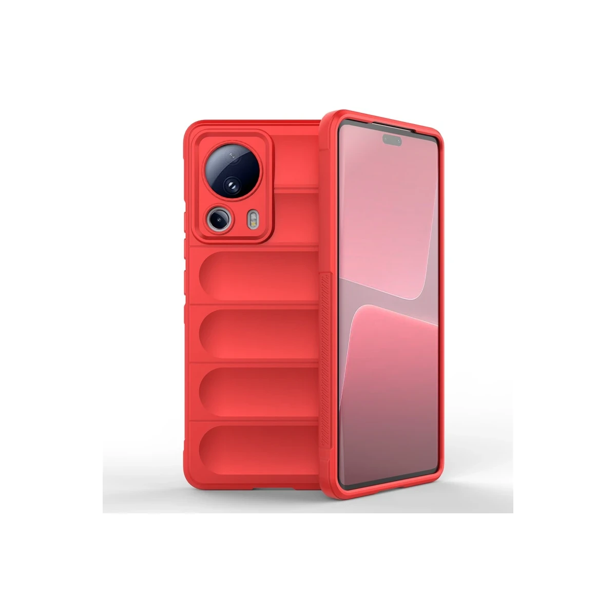 Newface Xiaomi Mi 13 Lite Kılıf Optimum Silikon - Kırmızı