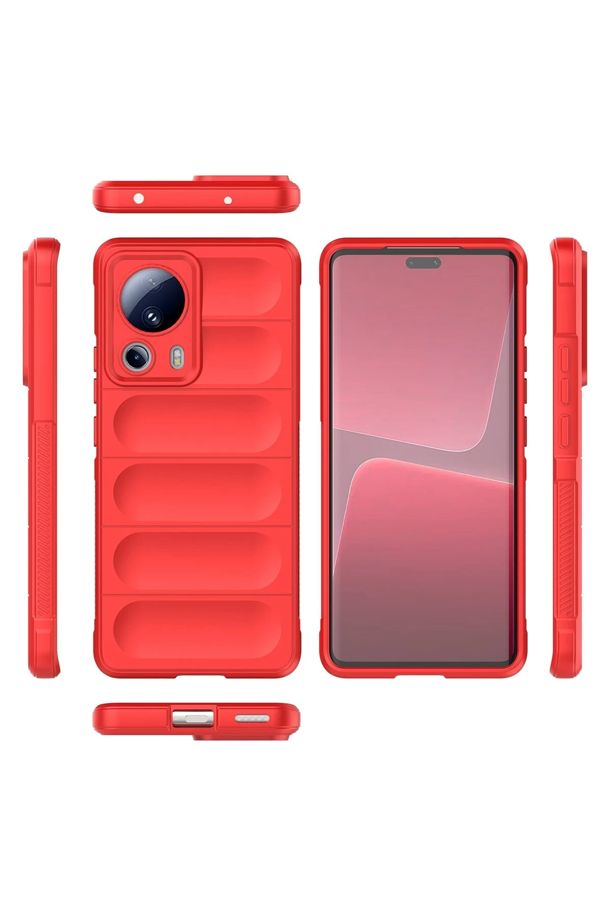 Newface Xiaomi Mi 13 Lite Kılıf Optimum Silikon - Kırmızı