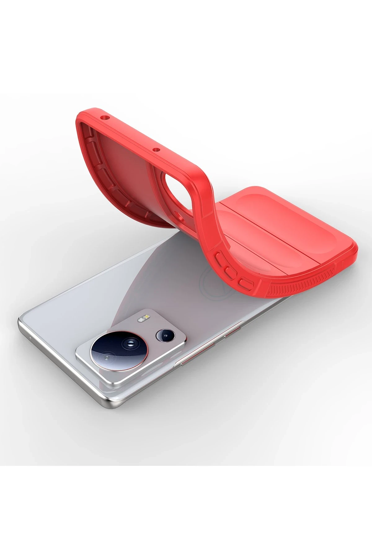 Newface Xiaomi Mi 13 Lite Kılıf Optimum Silikon - Kırmızı