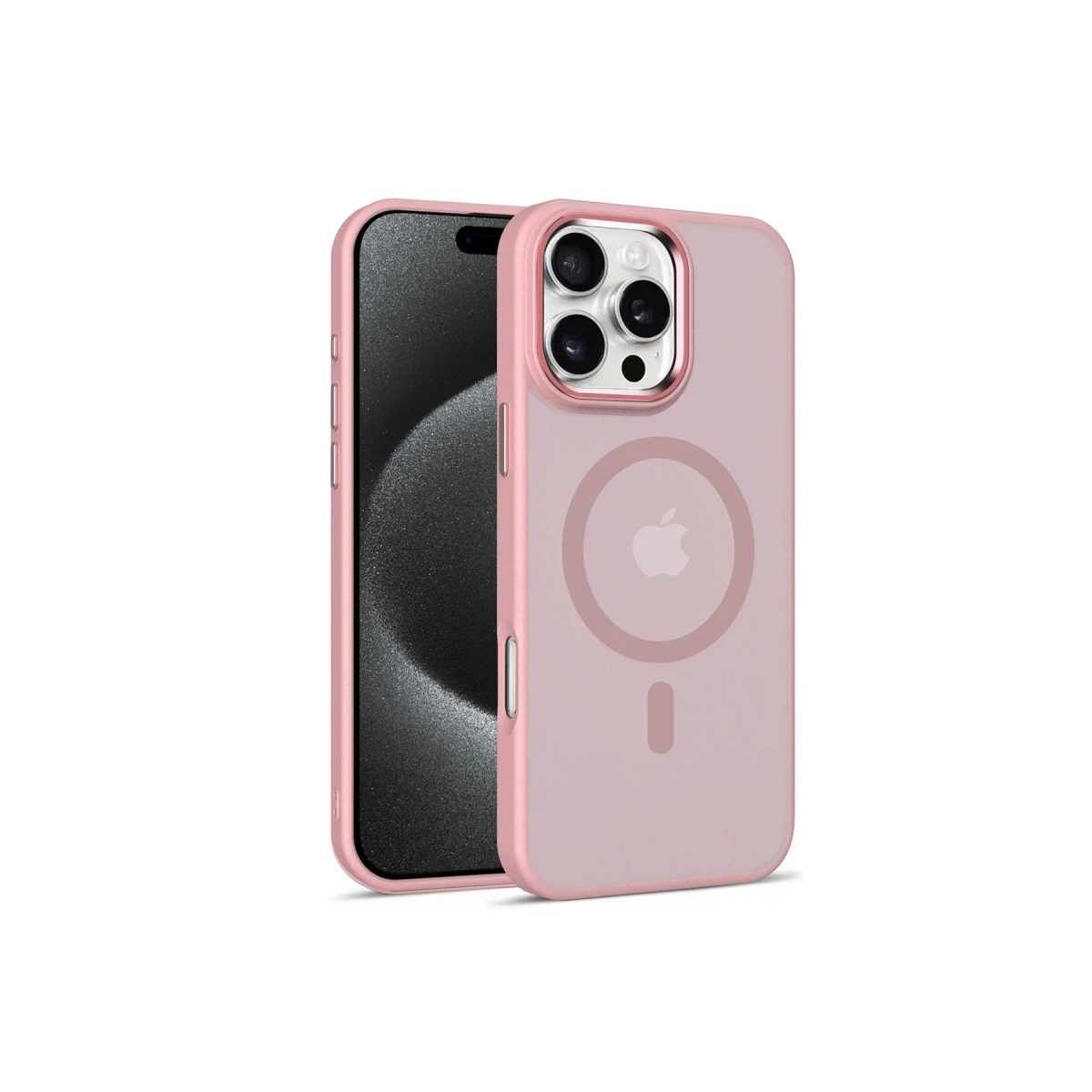 Yesido Apple iPhone 16 Pro PC13 Tazz Magsafe Kapak - Pembe