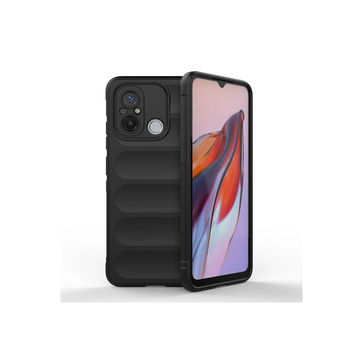 Newface Xiaomi Redmi 12C Kılıf Optimum Silikon - Siyah