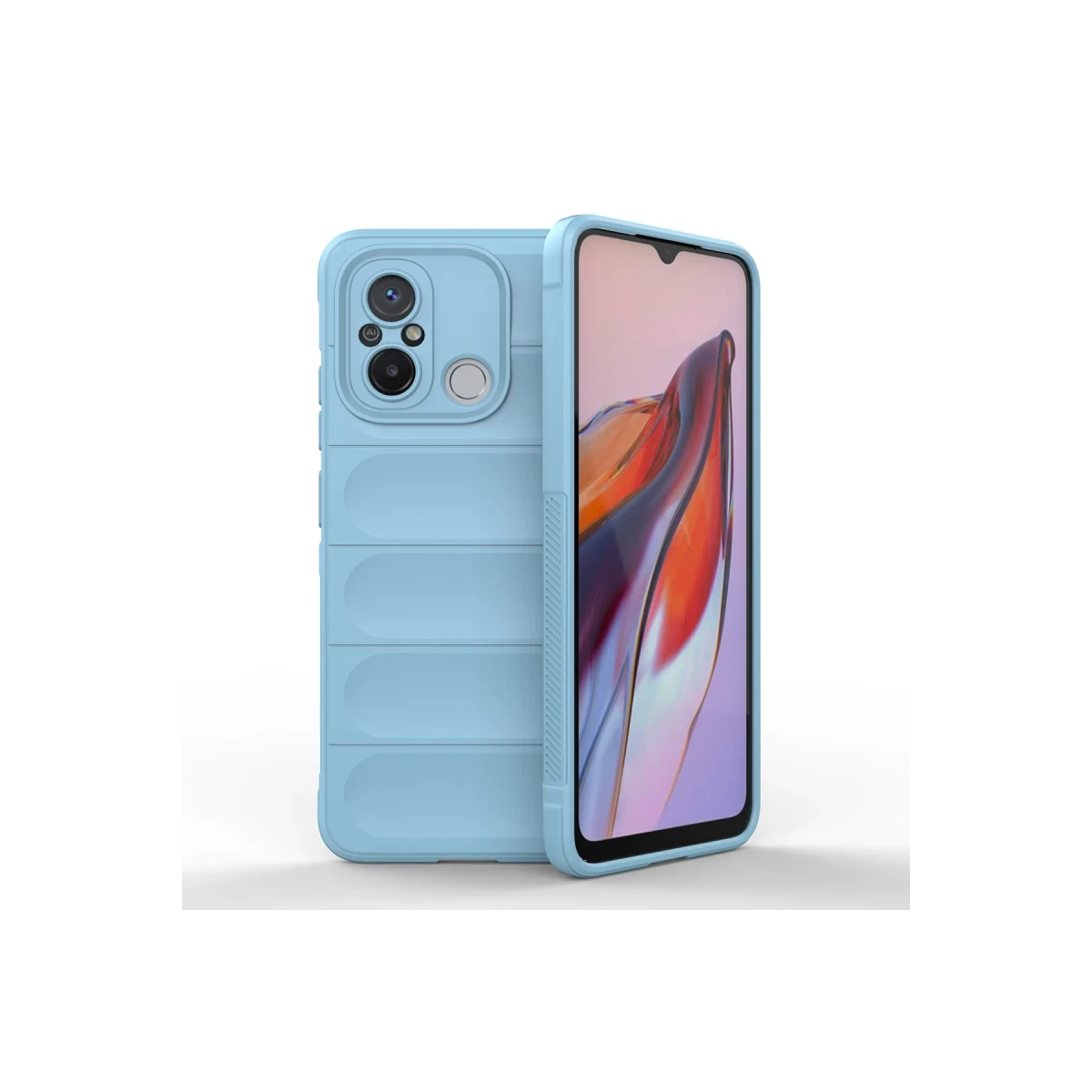 Newface Xiaomi Redmi 12C Kılıf Optimum Silikon - Sky Blue