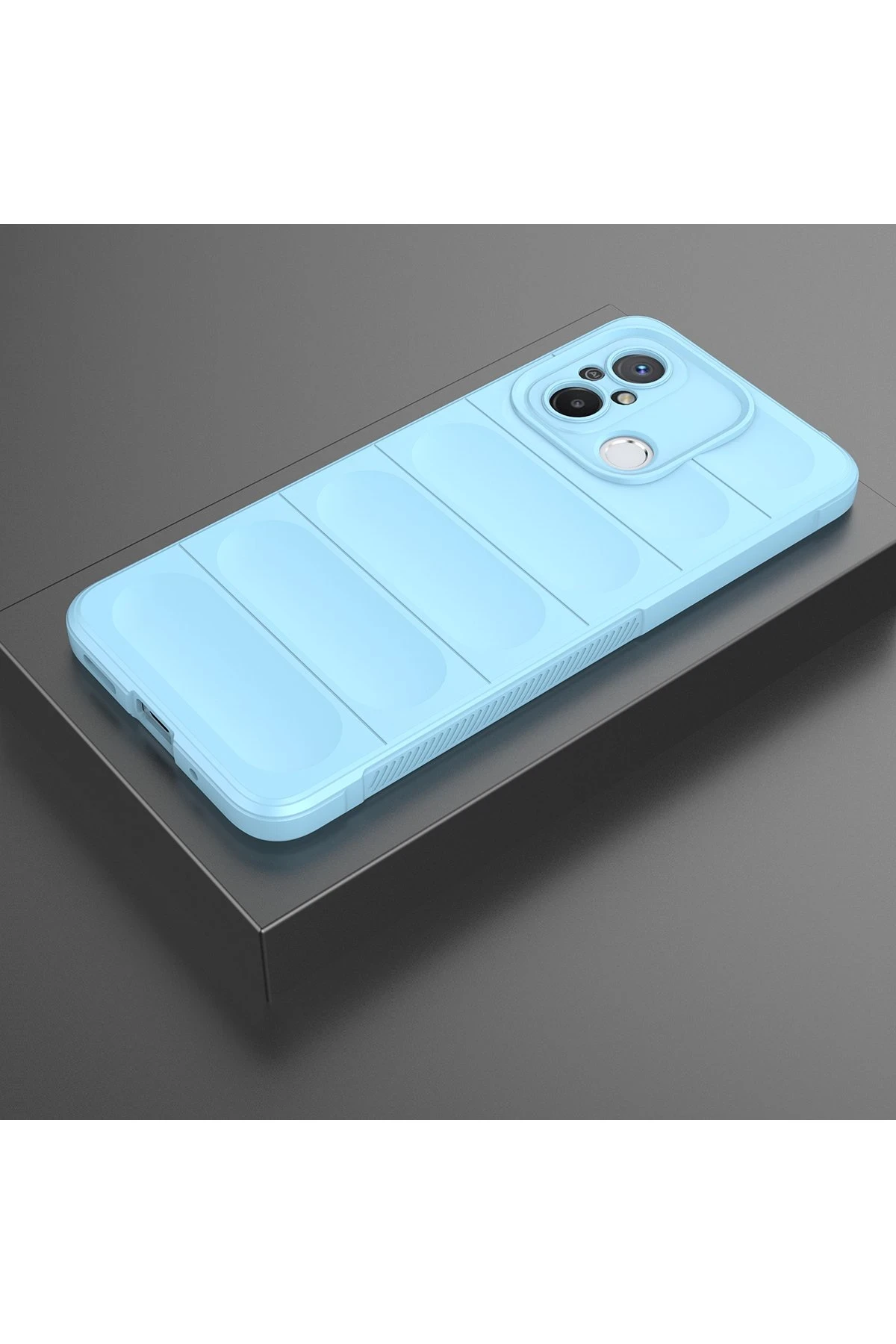 Newface Xiaomi Redmi 12C Kılıf Optimum Silikon - Sky Blue