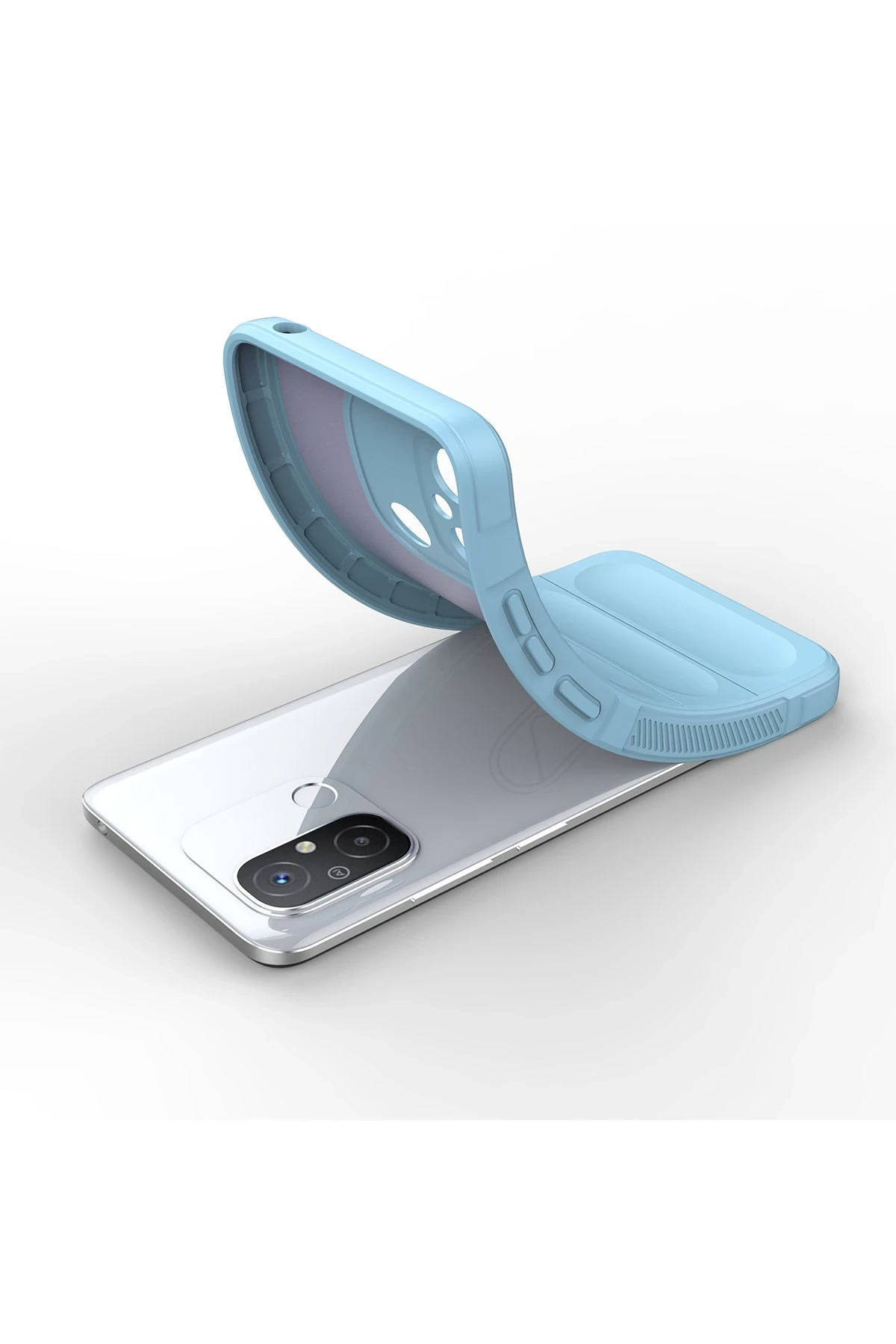 Newface Xiaomi Redmi 12C Kılıf Optimum Silikon - Sky Blue