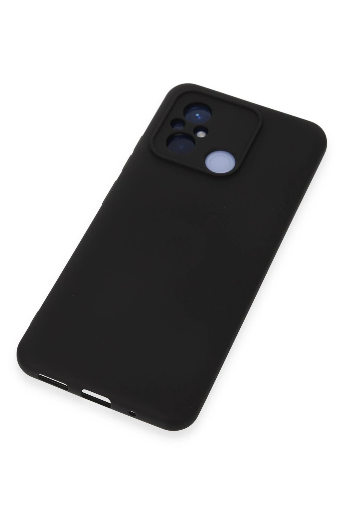 Newface Xiaomi Redmi 12C Kılıf Nano içi Kadife Silikon - Siyah