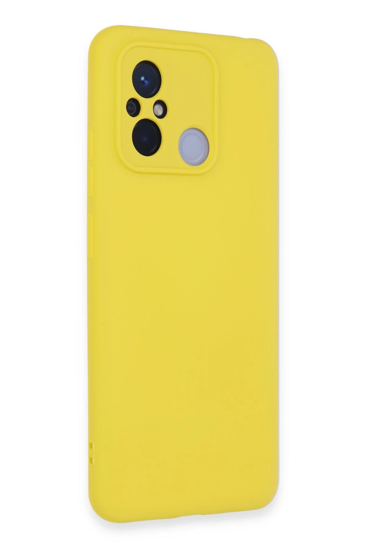 Newface Xiaomi Redmi 12C Kılıf Nano içi Kadife Silikon - Sarı