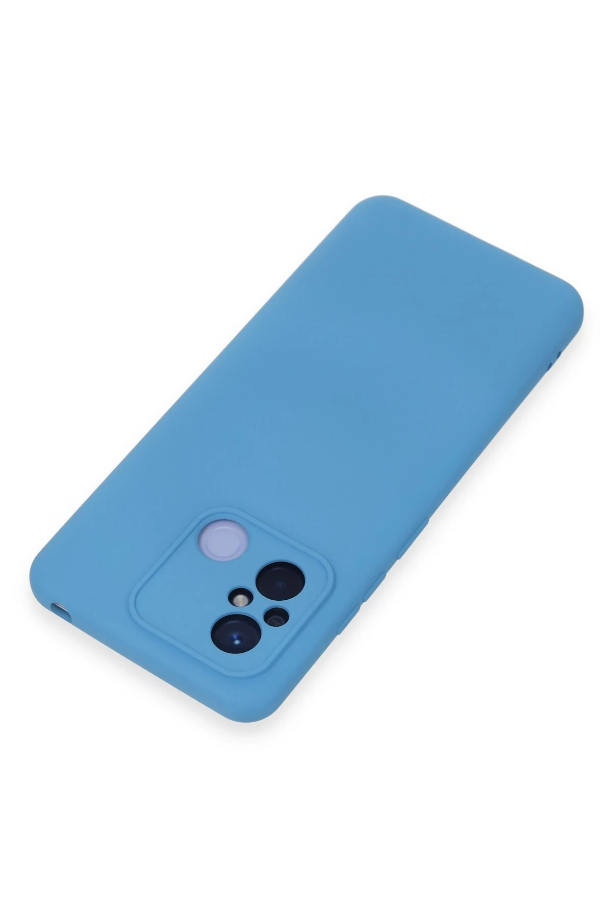 Newface Xiaomi Redmi 12C Kılıf Nano içi Kadife Silikon - Mavi