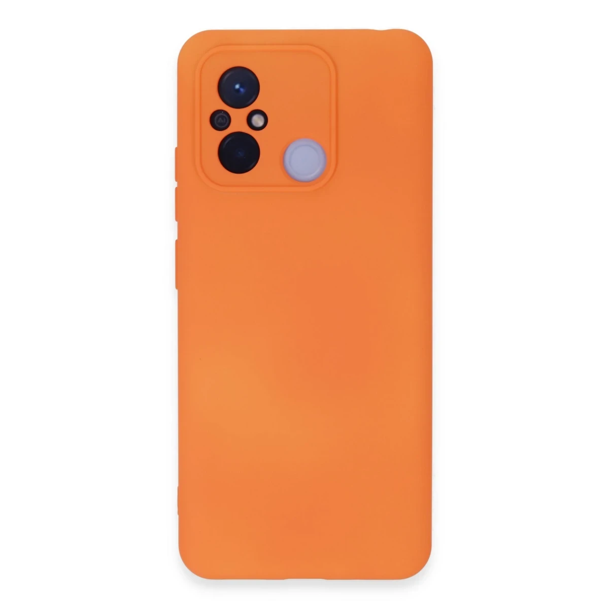 Newface Xiaomi Redmi 12C Kılıf Nano içi Kadife Silikon - Turuncu