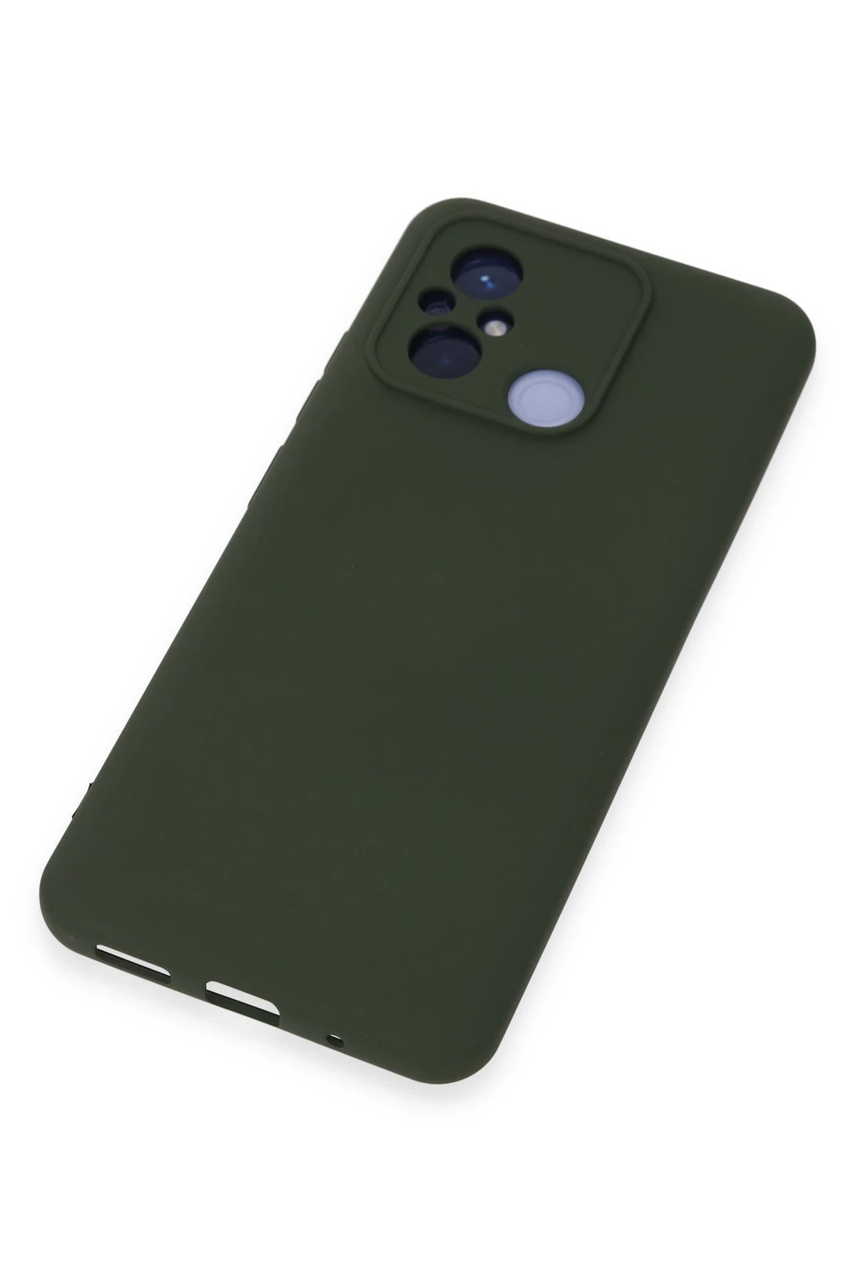 Newface Xiaomi Redmi 12C Kılıf Nano içi Kadife Silikon - Koyu Yeşil