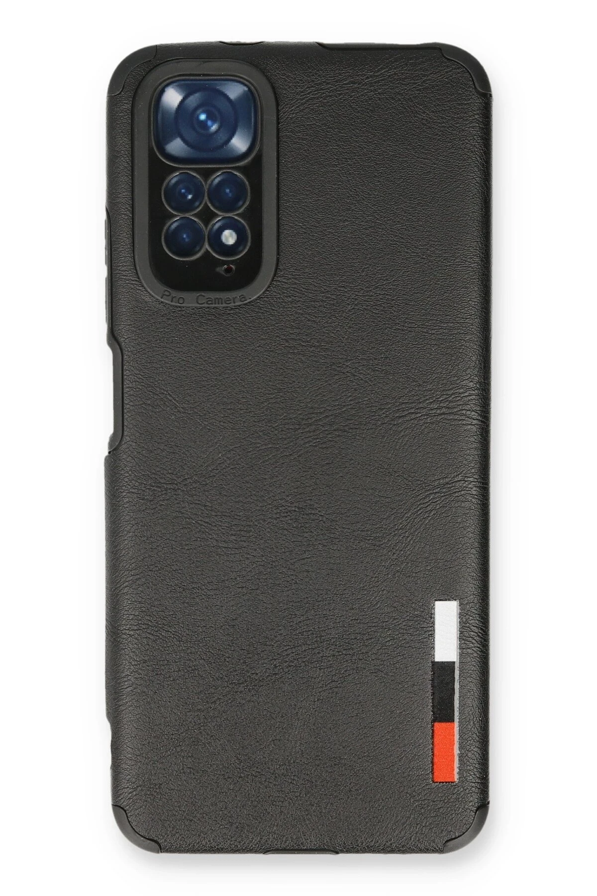 Newface Xiaomi Redmi Note 11 Kılıf Loop Deri Silikon - Siyah