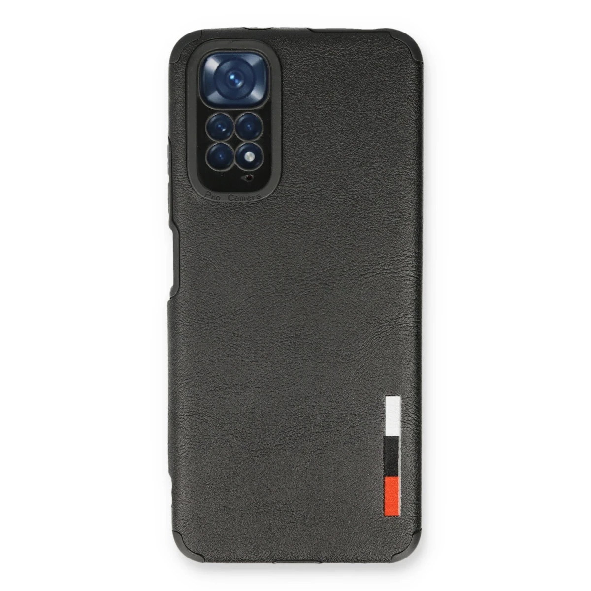 Newface Xiaomi Redmi Note 11 Kılıf Loop Deri Silikon - Siyah