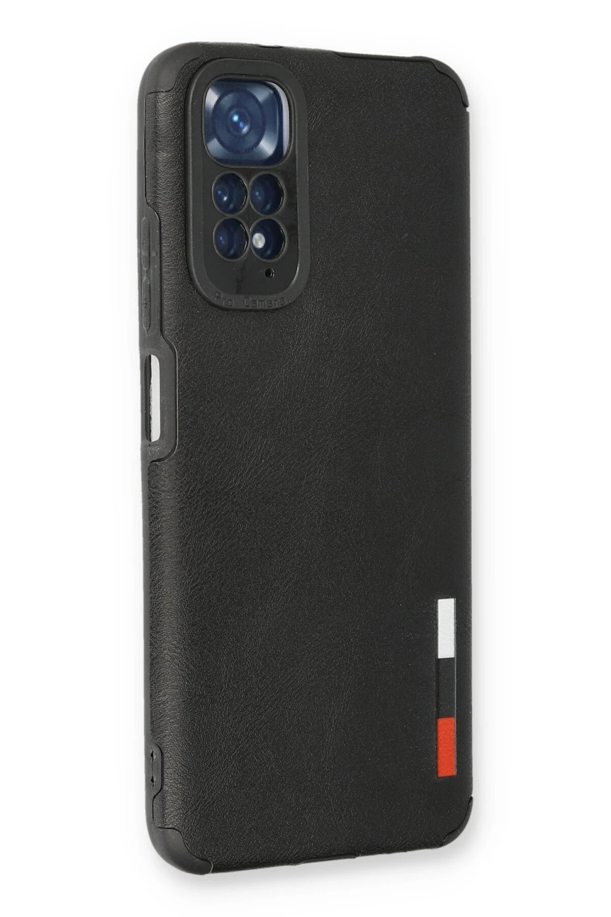 Newface Xiaomi Redmi Note 11 Kılıf Loop Deri Silikon - Siyah