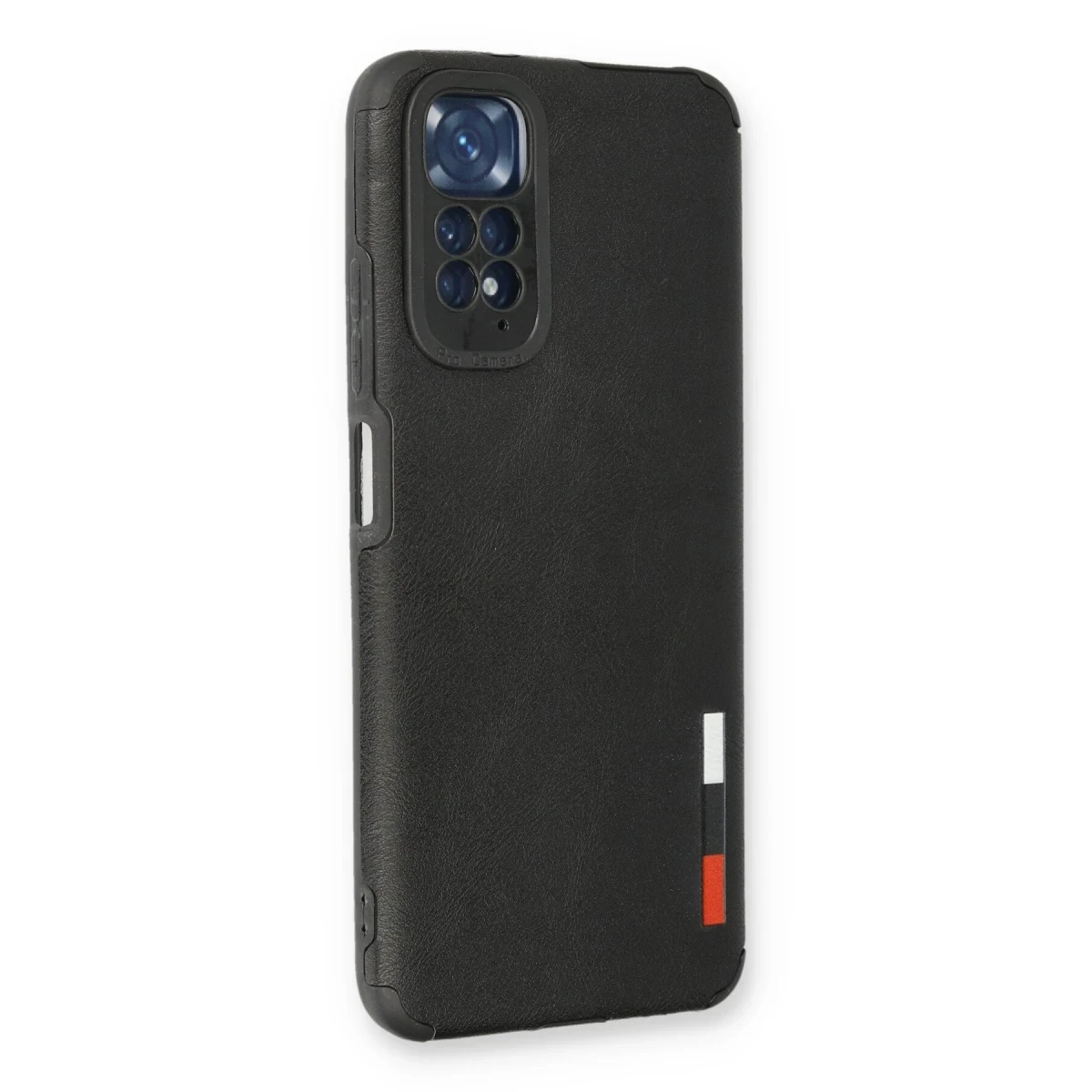 Newface Xiaomi Redmi Note 11 Kılıf Loop Deri Silikon - Siyah
