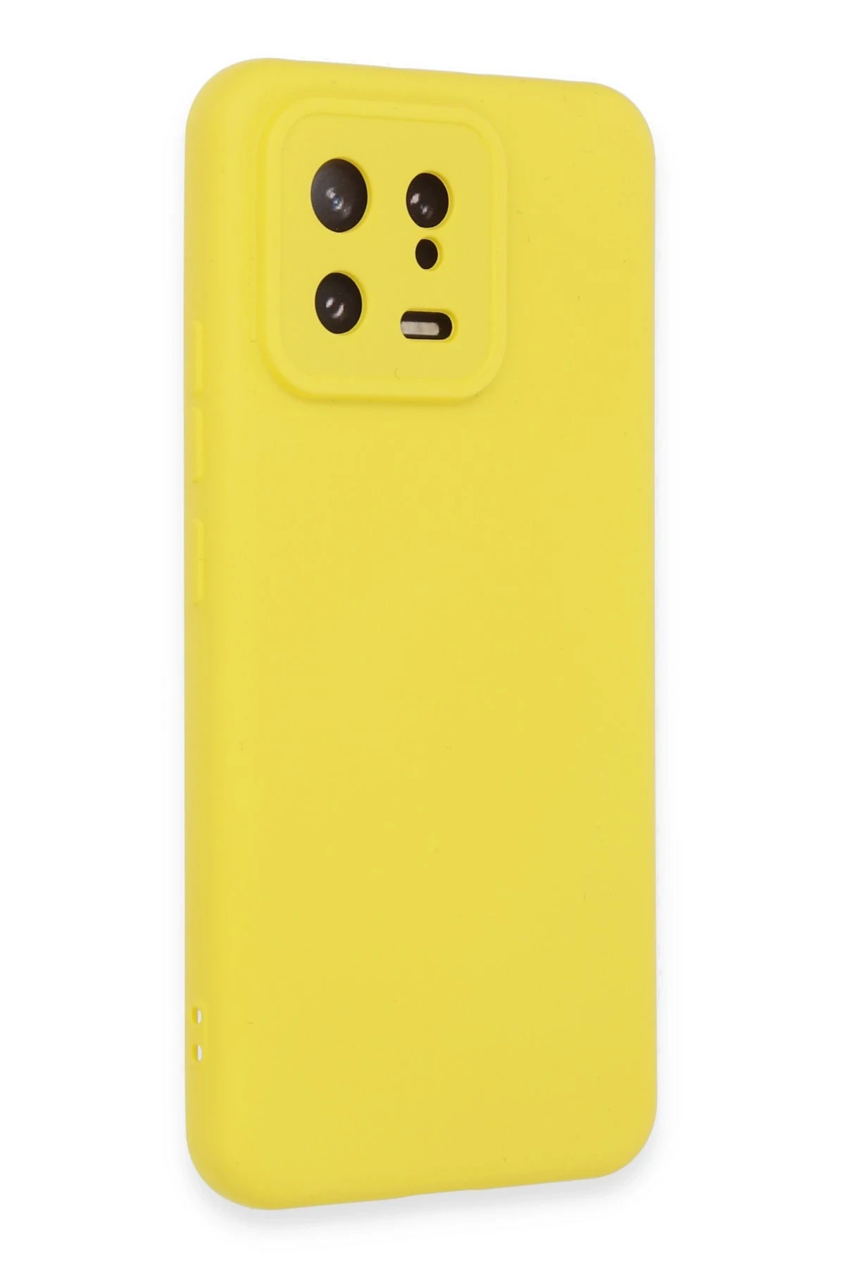 Newface Xiaomi Mi 13 Kılıf Nano içi Kadife Silikon - Sarı