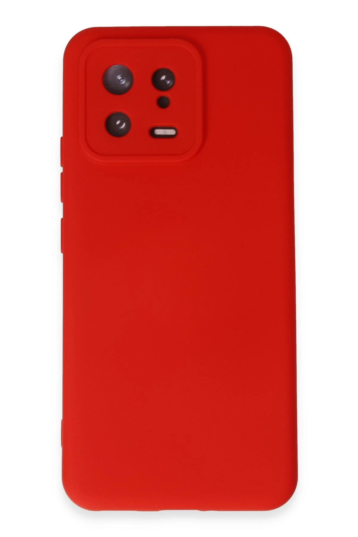 Newface Xiaomi Mi 13 Kılıf Nano içi Kadife Silikon - Kırmızı