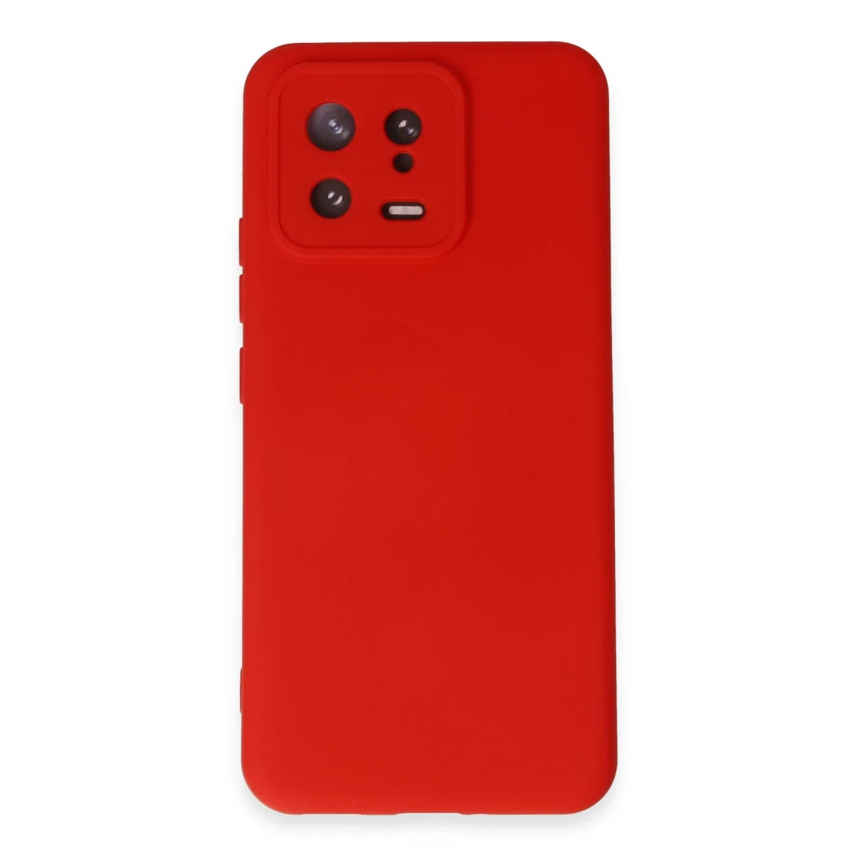 Newface Xiaomi Mi 13 Kılıf Nano içi Kadife Silikon - Kırmızı