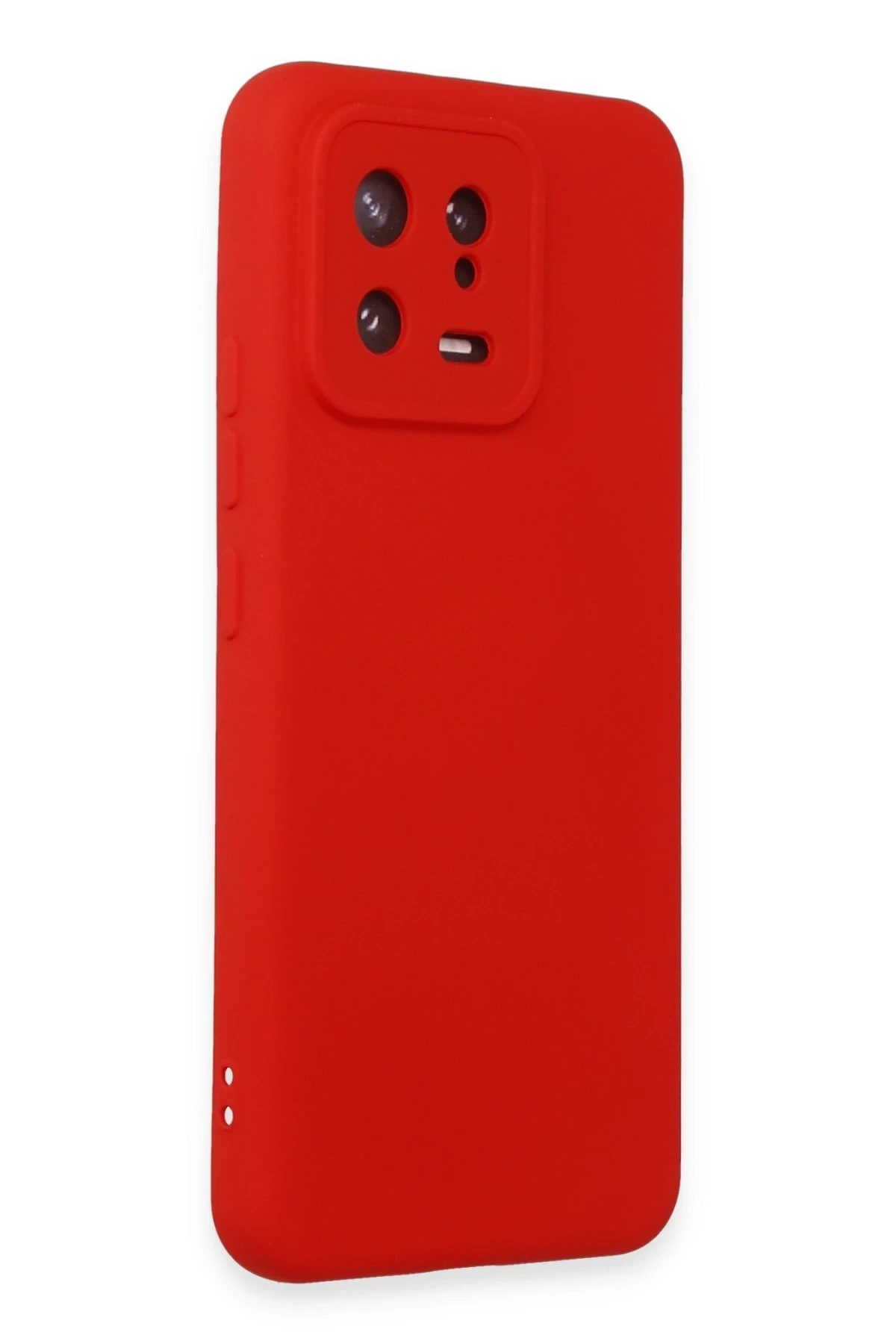 Newface Xiaomi Mi 13 Kılıf Nano içi Kadife Silikon - Kırmızı