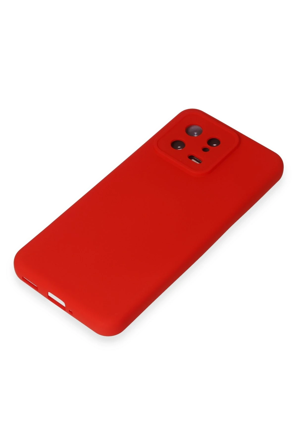 Newface Xiaomi Mi 13 Kılıf Nano içi Kadife Silikon - Kırmızı