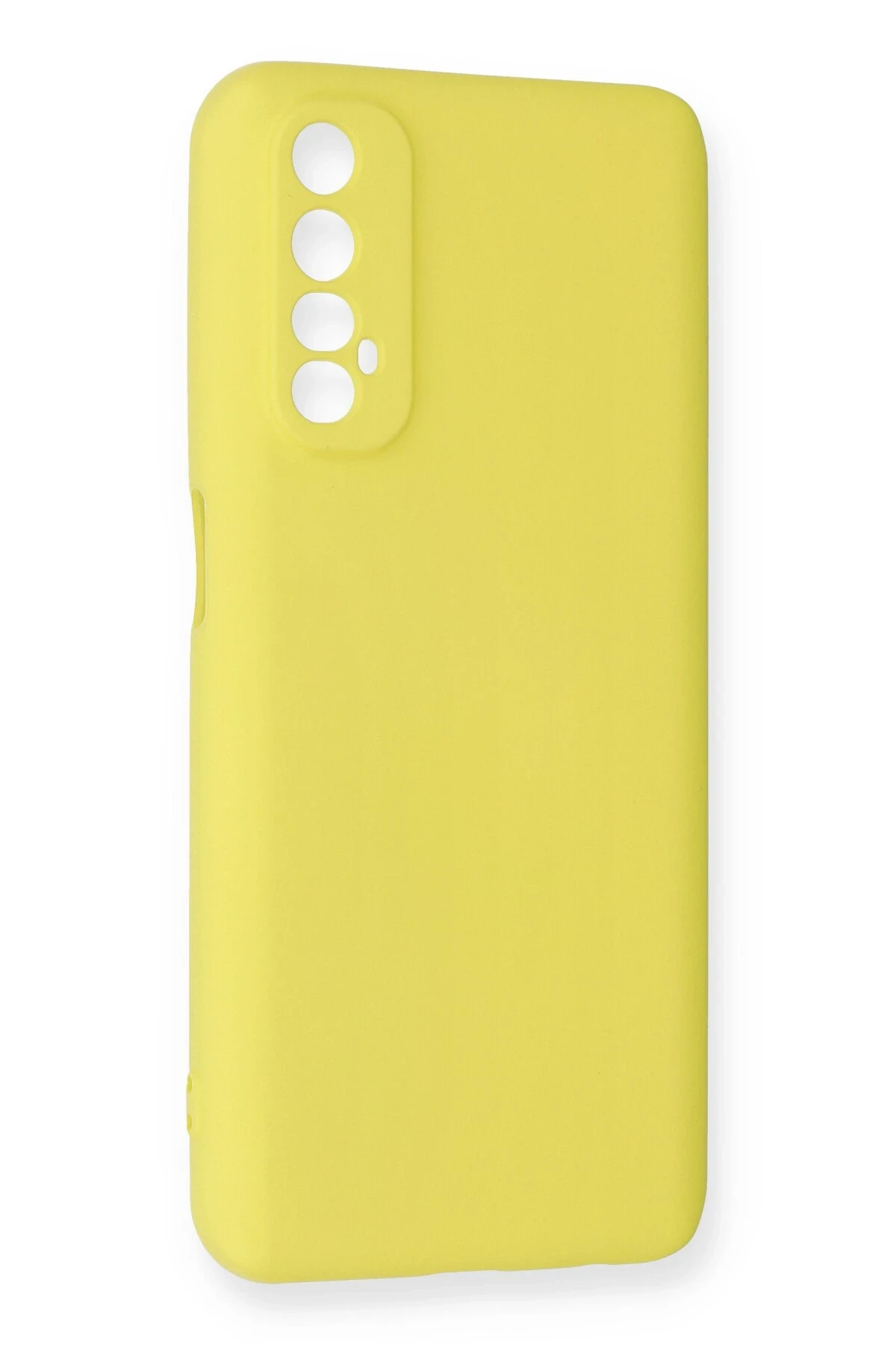 Newface Realme 7 Kılıf Nano içi Kadife Silikon - Sarı