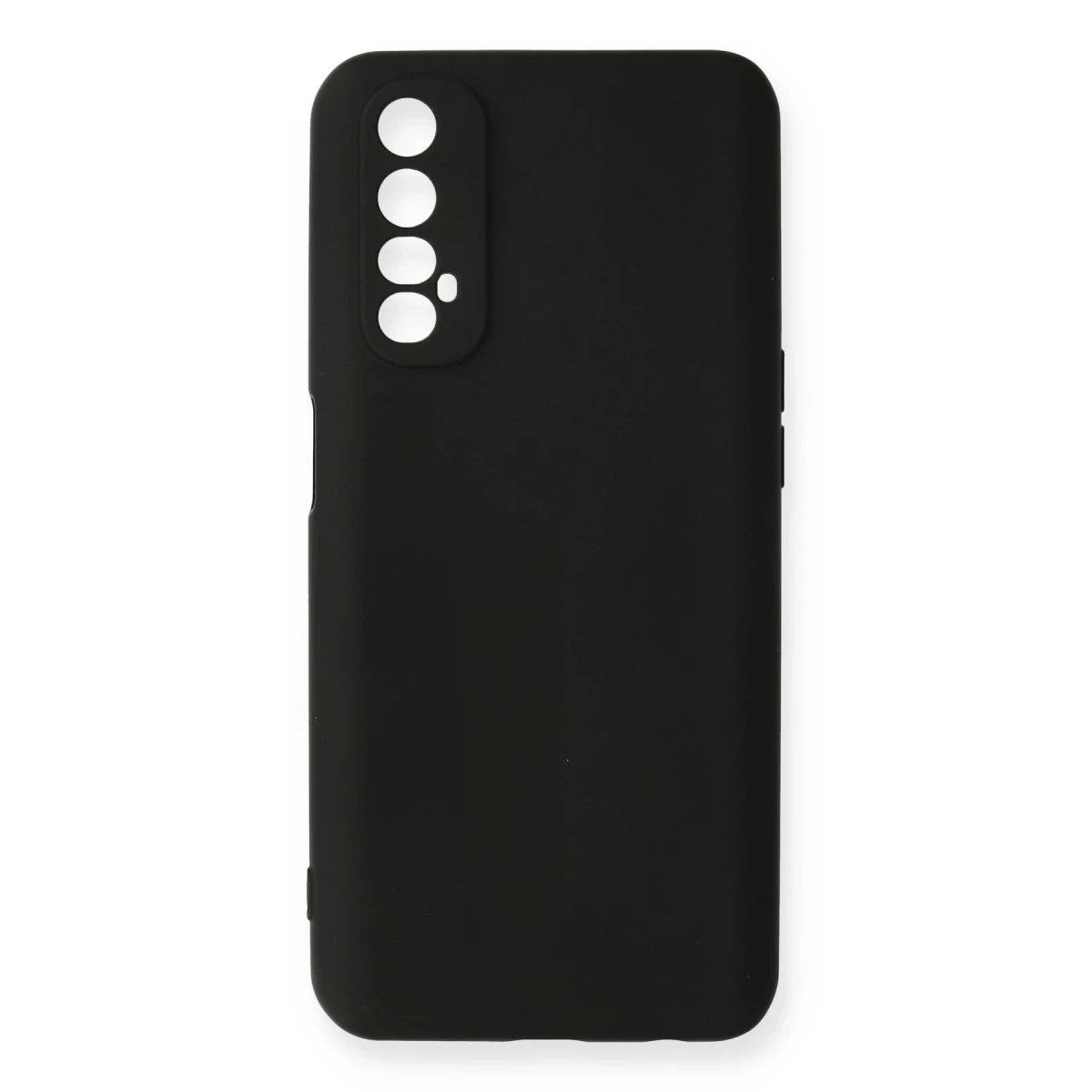 Newface Realme 7 Kılıf Nano içi Kadife Silikon - Siyah