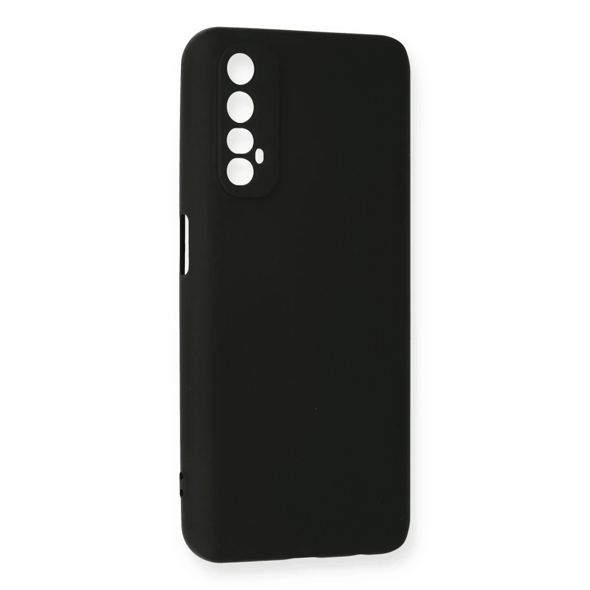 Newface Realme 7 Kılıf Nano içi Kadife Silikon - Siyah