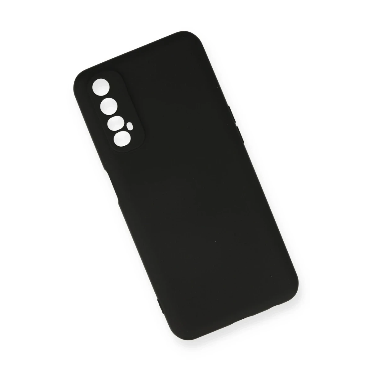 Newface Realme 7 Kılıf Nano içi Kadife Silikon - Siyah